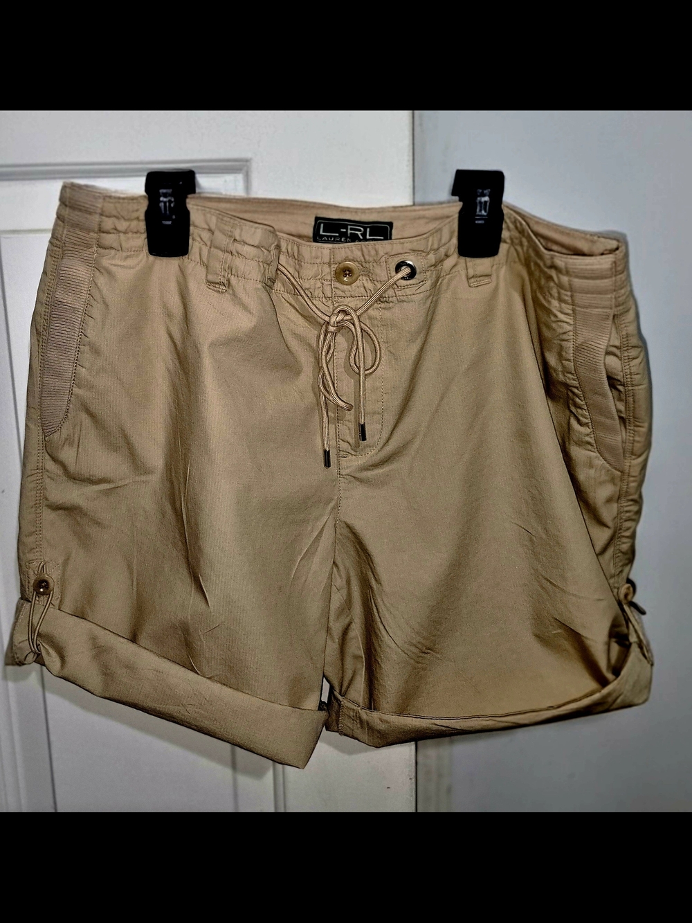 Ralph Lauren Khaki Drawstring Bermuda Shorts